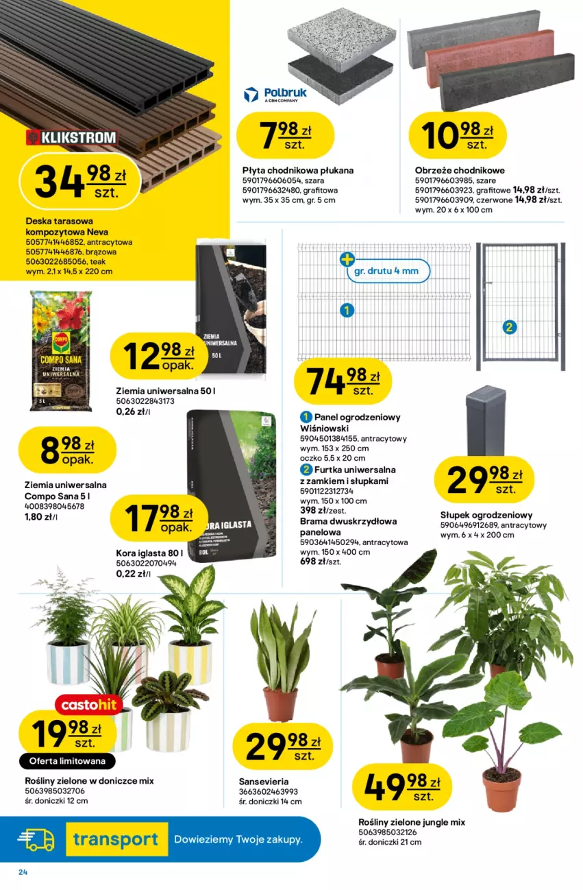 Gazetka promocyjna Castorama - Gazetka Narzędzia 30.09-13.10.2026 - ważna 30.09 do 13.10.2026 - strona 24 - produkty: Chodnik, Gra, Płyta, Por, Rama, Rum, Słupek
