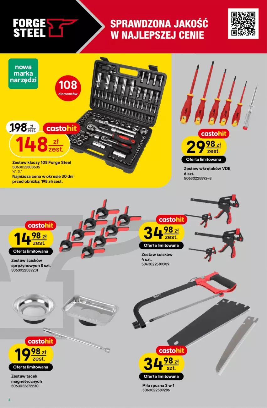Gazetka promocyjna Castorama - Gazetka Narzędzia 30.09-13.10.2026 - ważna 30.09 do 13.10.2026 - strona 6 - produkty: Wkręt, Zestaw kluczy, Zestaw wkrętaków