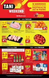 Gazetka promocyjna Biedronka - Tani Weekend - Gazetka - ważna od 08.02 do 08.02.2025 - strona 1 - produkty: Piwa, Kurczak, Ser, Por, Gra, Filet z piersi kurczaka, Pomarańcze, Lody, LANA, Deser, Podudzie z kurczaka, Fa