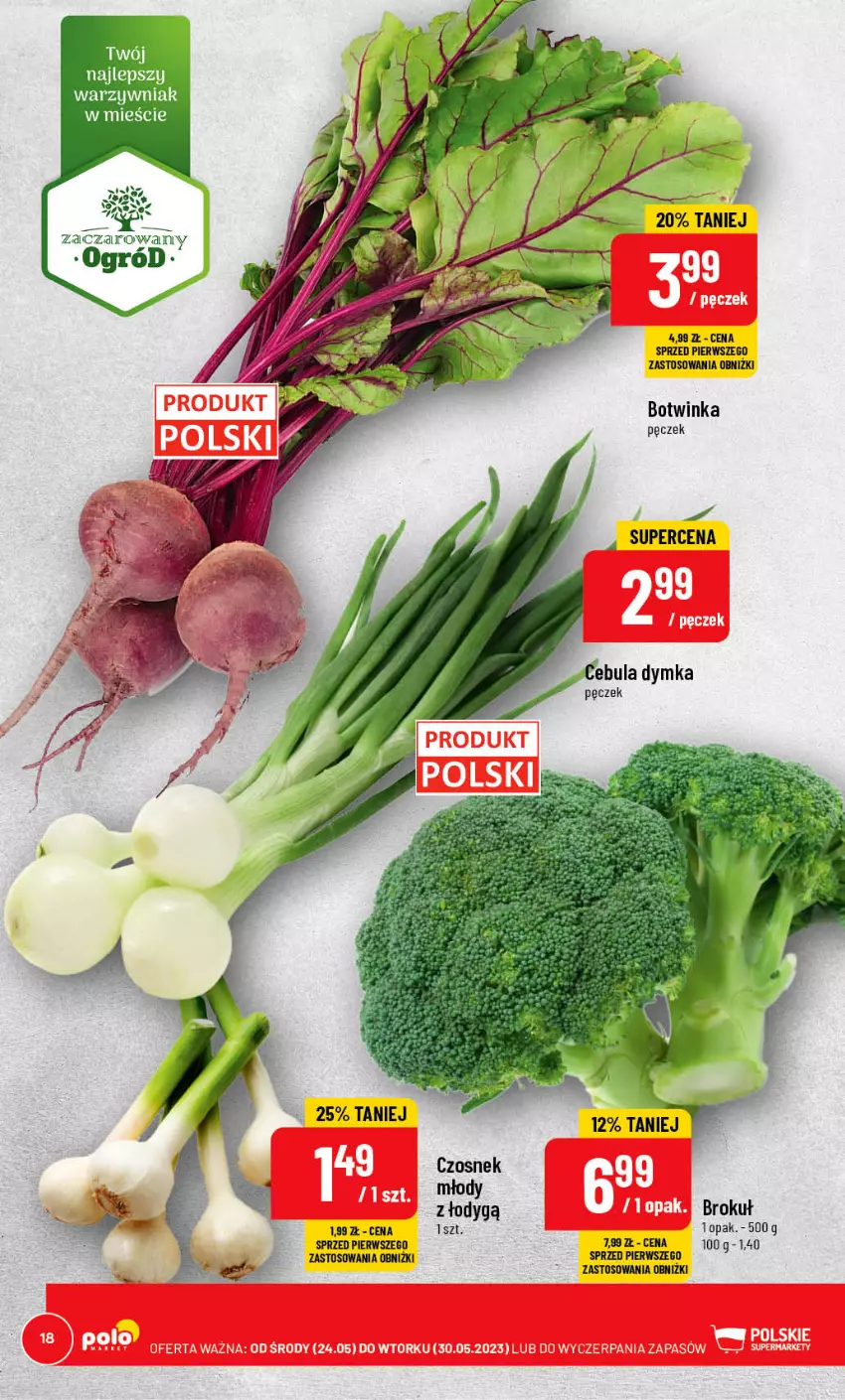 Gazetka promocyjna PoloMarket - Gazetka pomocyjna - ważna 24.05 do 30.05.2023 - strona 18 - produkty: Cebula, Inka, Ogród