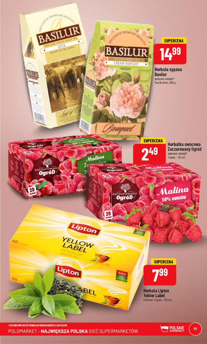 Gazetka promocyjna PoloMarket - Gazetka pomocyjna - ważna 24.05 do 30.05.2023 - strona 51 - produkty: Brother, Herbata, Ogród