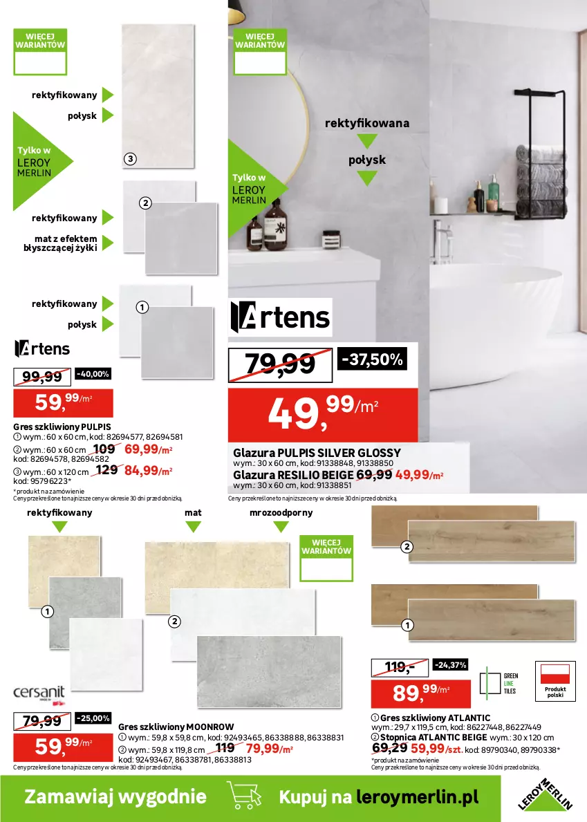 Gazetka promocyjna Leroy Merlin - Gazetka Leroy Merlin - ważna 30.09 do 20.10.2026 - strona 11 - produkty: Flora, Glazura, Gres, Gres szkliwiony, Lazur, Por, Top