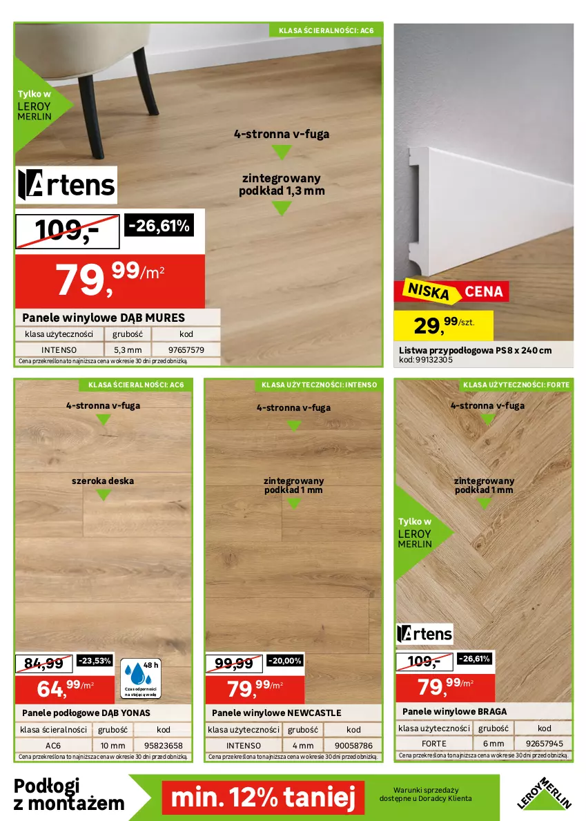 Gazetka promocyjna Leroy Merlin - Gazetka Leroy Merlin - ważna 30.09 do 20.10.2026 - strona 15 - produkty: Listwa, Listwa przypodłogowa, Podkład, Por