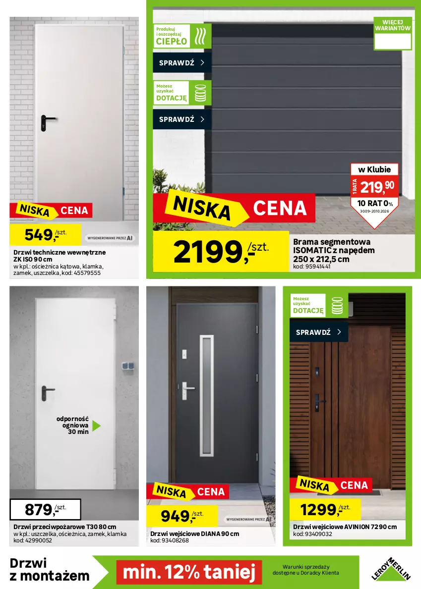 Gazetka promocyjna Leroy Merlin - Gazetka Leroy Merlin - ważna 30.09 do 20.10.2026 - strona 29 - produkty: Drzwi, Drzwi wejściowe, Klamka, Okno, Por, Rama, Ryż, Somat
