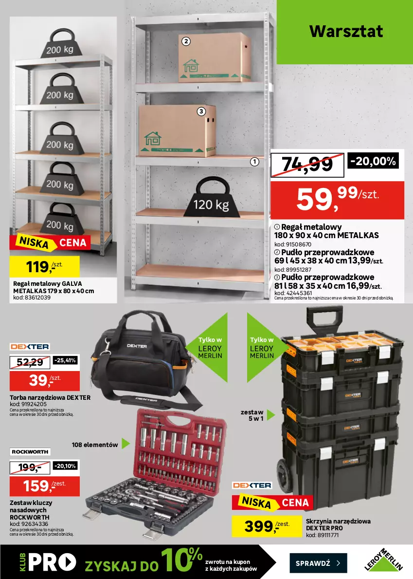Gazetka promocyjna Leroy Merlin - Gazetka Leroy Merlin - ważna 30.09 do 20.10.2026 - strona 35 - produkty: Gniazdo pojedyncze, Przewód, Ramka, Regał, Regał metalowy, Ser, Skrzynia narzędziowa, Torba, Włącznik podwójny, Włącznik pojedynczy, Zestaw kluczy, Zestaw kluczy nasadowych