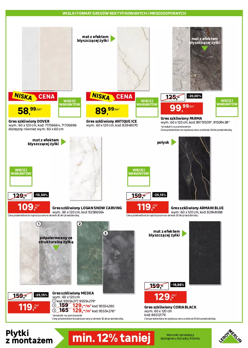 Gazetka promocyjna Leroy Merlin - Gazetka Leroy Merlin - ważna 30.09 do 20.10.2026 - strona 9 - produkty: Bateria, Bateria umywalkowa, Bateria wannowa, Dove, Gres, Gres szkliwiony, Lack, Por