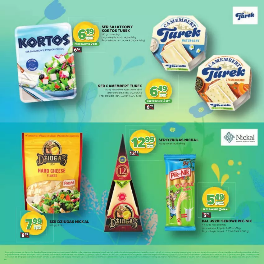 Gazetka promocyjna Stokrotka - Katalog Wiosenne Inspiracje! - ważna 26.02 do 11.03.2026 - strona 10 - produkty: Camembert, Gin, Mięso, Owoce, Sałat, Ser, Warzywa