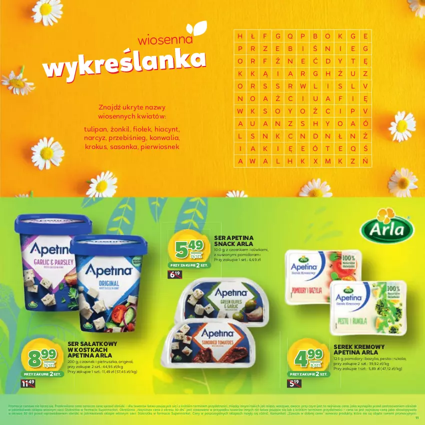 Gazetka promocyjna Stokrotka - Katalog Wiosenne Inspiracje! - ważna 26.02 do 11.03.2026 - strona 11 - produkty: Bazyl, Bazylia, Czosnek, Gin, Hiacynt, Krokus, Mięso, Narcyz, Owoce, Pesto, Pietruszka, Pomidory, Rukola, Sałat, Ser, Serek, Tulipan, Warzywa