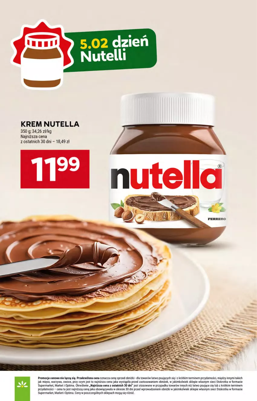 Gazetka promocyjna Stokrotka - Market - ważna 05.02 do 11.02.2026 - strona 21 - produkty: Mięso, Nutella, Optima, Owoce, Warzywa