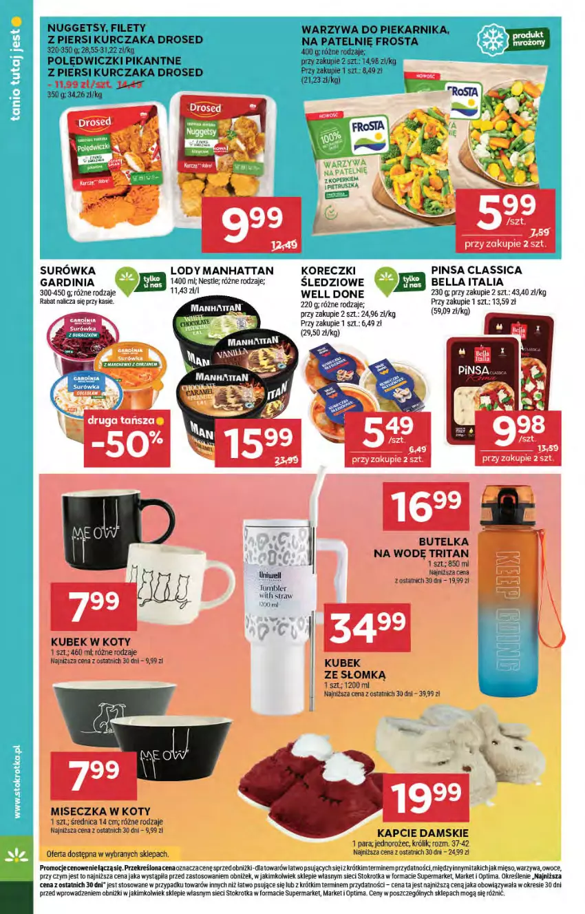 Gazetka promocyjna Stokrotka - Market - ważna 05.02 do 11.02.2026 - strona 22 - produkty: Bell, Bella, Frosta, Jednorożec, Kapcie, Królik, Kubek, Kurczak, Lody, Mięso, Miseczka, Optima, Owoce, Piekarnik, Surówka, Warzywa