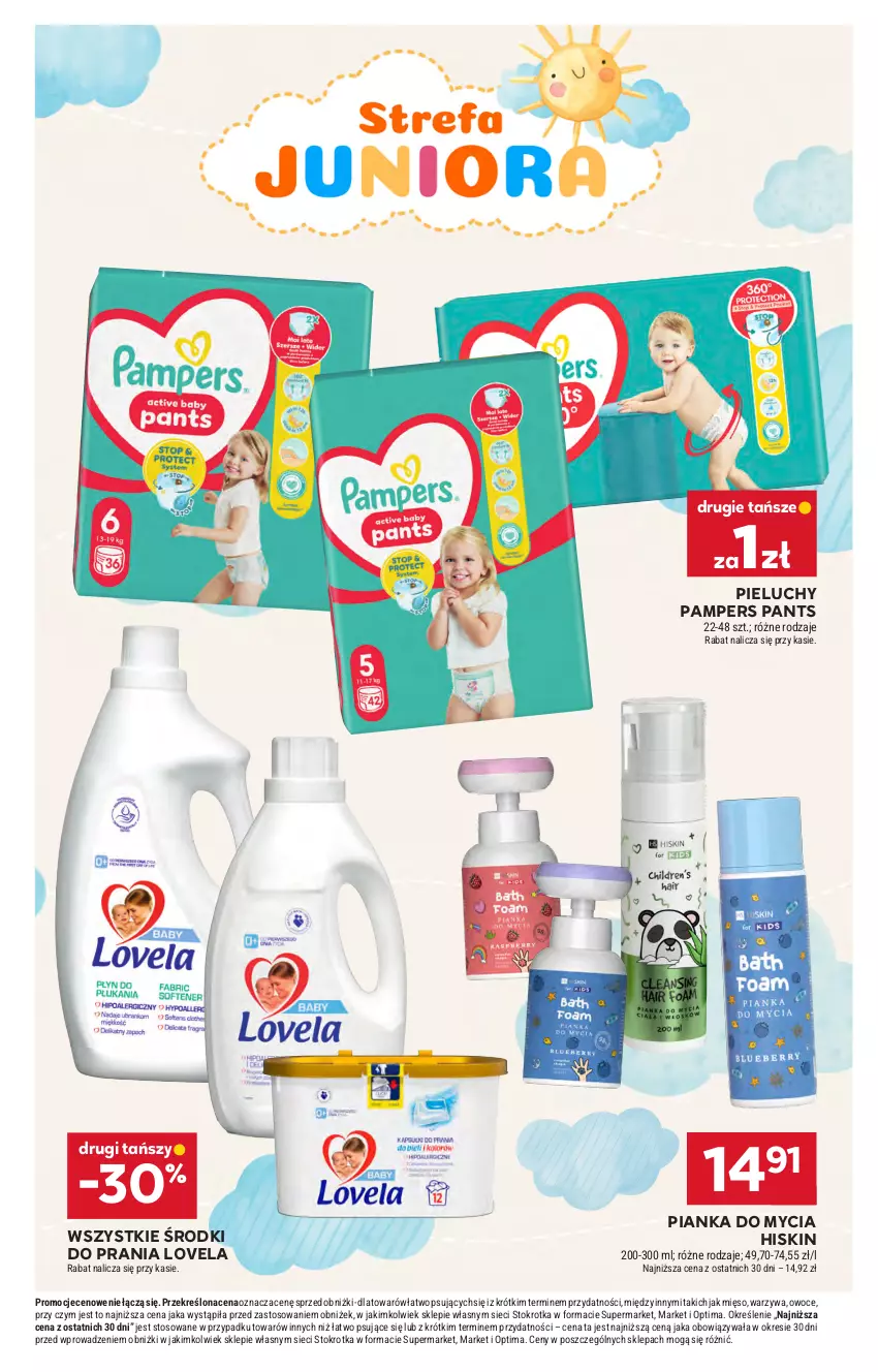 Gazetka promocyjna Stokrotka - Market - ważna 05.02 do 11.02.2026 - strona 31 - produkty: Lovela, Mięso, Optima, Owoce, Pampers, Pieluchy, Warzywa