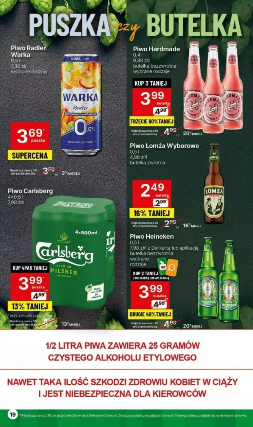 Gazetka promocyjna Delikatesy Centrum - ważna 13.05 do 19.05.2024 - strona 11 - produkty: Fa, Gra, Heineken, Piec, Piwa, Piwo, Radler, Warka