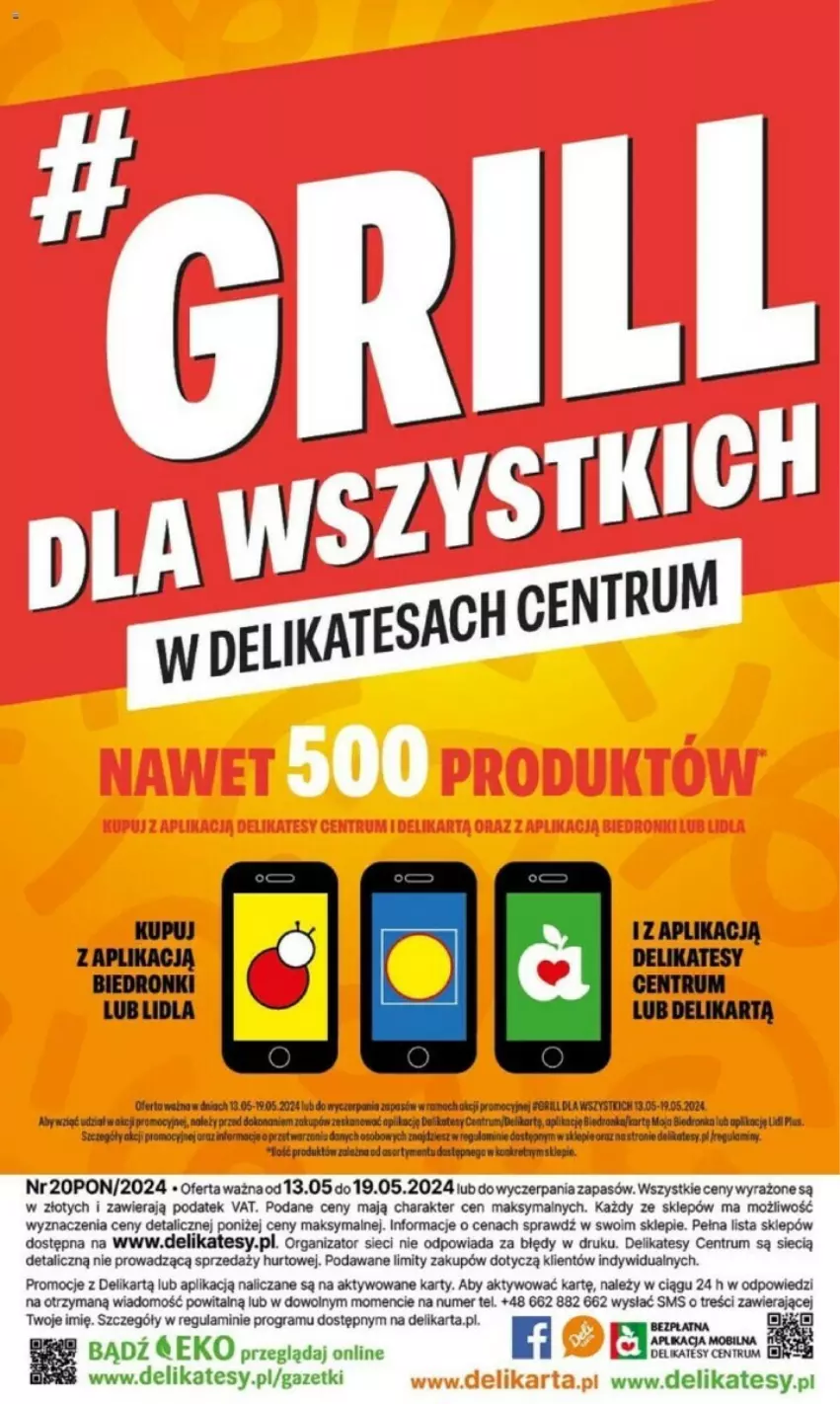 Gazetka promocyjna Delikatesy Centrum - ważna 13.05 do 19.05.2024 - strona 14 - produkty: Gra, Grill, Kret, Mobil, Regał, Rum