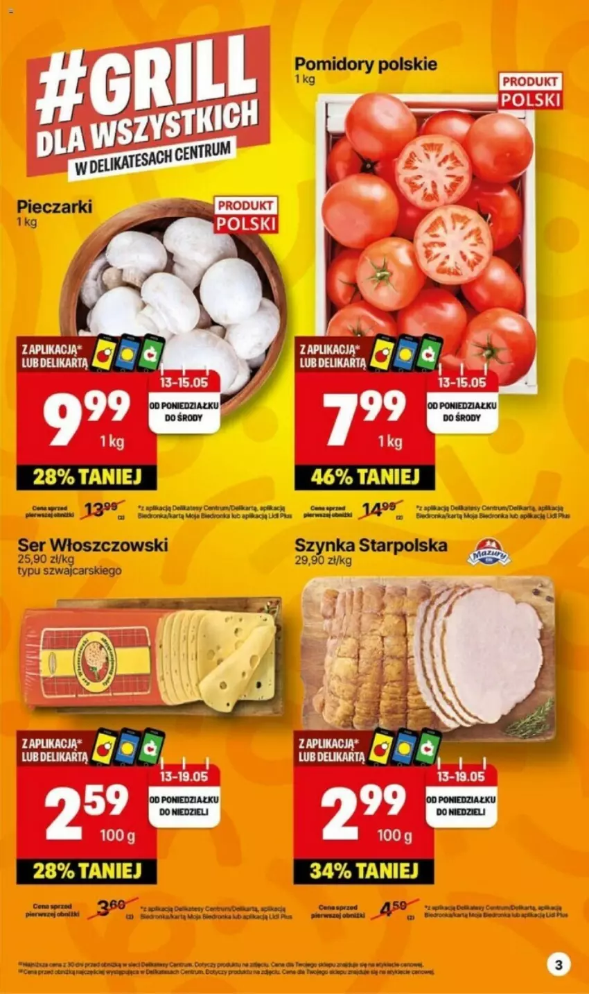 Gazetka promocyjna Delikatesy Centrum - ważna 13.05 do 19.05.2024 - strona 15 - produkty: Orka, Rum, Ser, Szynka, Włoszczowski