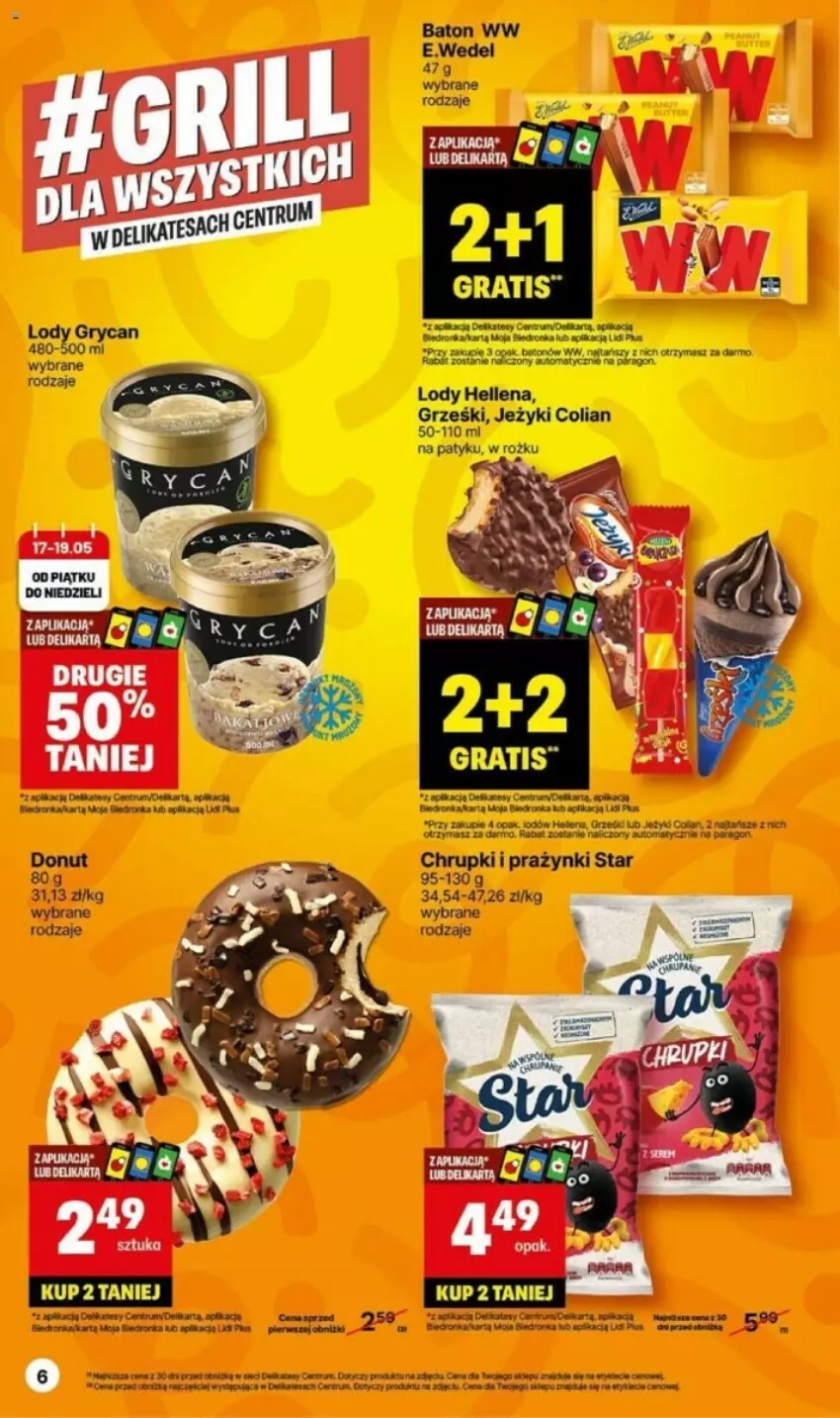 Gazetka promocyjna Delikatesy Centrum - ważna 13.05 do 19.05.2024 - strona 18 - produkty: Chrupki, Donut, Fa, Gra, Grześki, Jeżyki, Orka, Rum