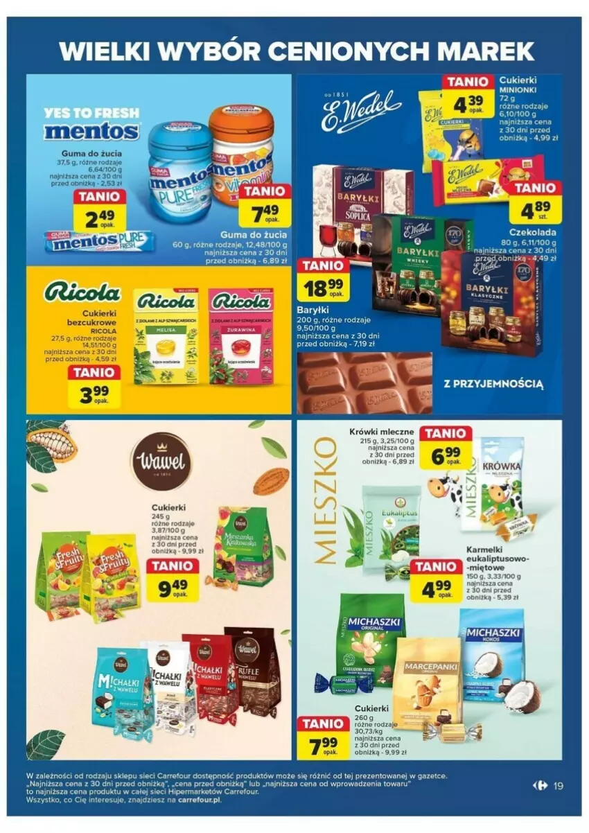 Gazetka promocyjna Carrefour - ważna 28.05 do 08.06.2024 - strona 11 - produkty: Baryłki, Cars, Cukier, Cukierki, Fa, Guma do żucia, Kokos, Krówki mleczne