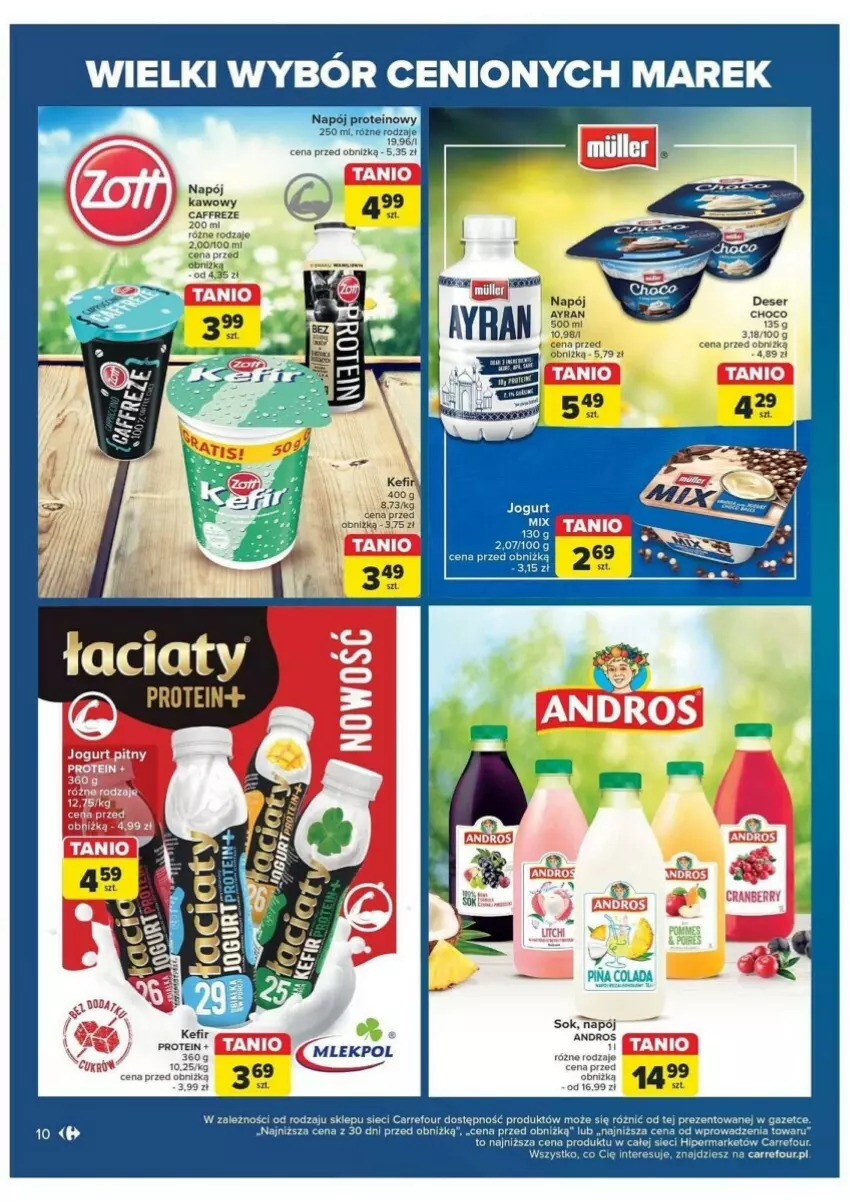 Gazetka promocyjna Carrefour - ważna 28.05 do 08.06.2024 - strona 2 - produkty: Kefir, Napój, Sok