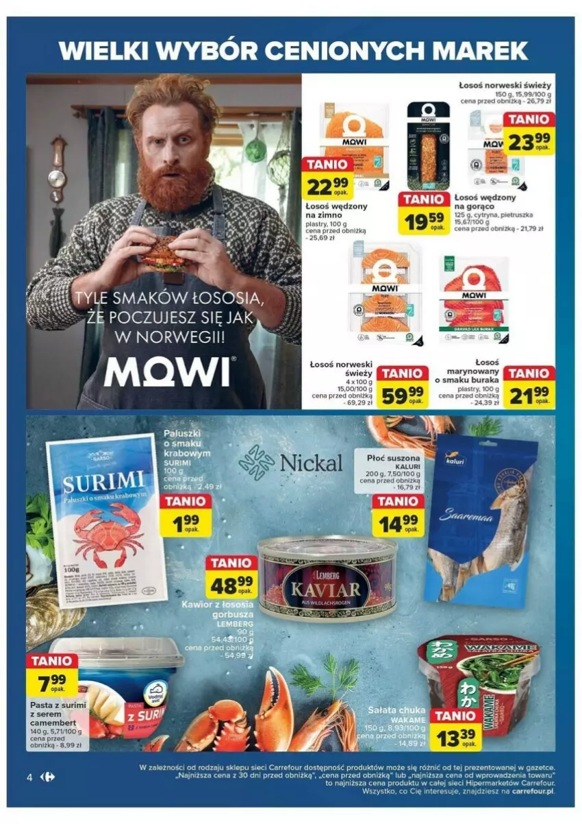 Gazetka promocyjna Carrefour - ważna 28.05 do 08.06.2024 - strona 34 - produkty: Camembert, Ser, Sos, Surimi