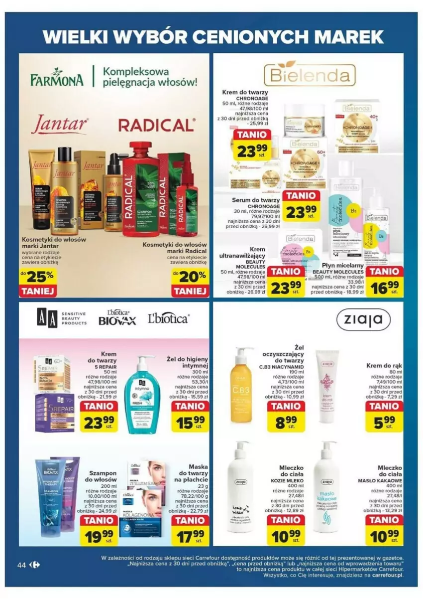 Gazetka promocyjna Carrefour - ważna 28.05 do 08.06.2024 - strona 39 - produkty: Fa, Kakao, Krem do rąk, Krem do twarzy, Maska, Maska do twarzy, Masło, Mleczko, Mleczko do ciała, Pielęgnacja włosów, Płyn micelarny, Rum, Ser, Serum, Serum do twarzy, Tran