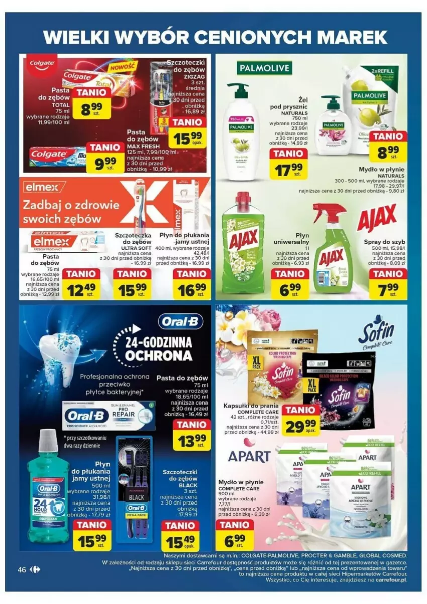 Gazetka promocyjna Carrefour - ważna 28.05 do 08.06.2024 - strona 41 - produkty: Colgate, Fa, Kapsułki do prania, LG, Mydło, Mydło w płynie, Palmolive, Pasta do zębów, Płyn do płukania, Szczoteczka