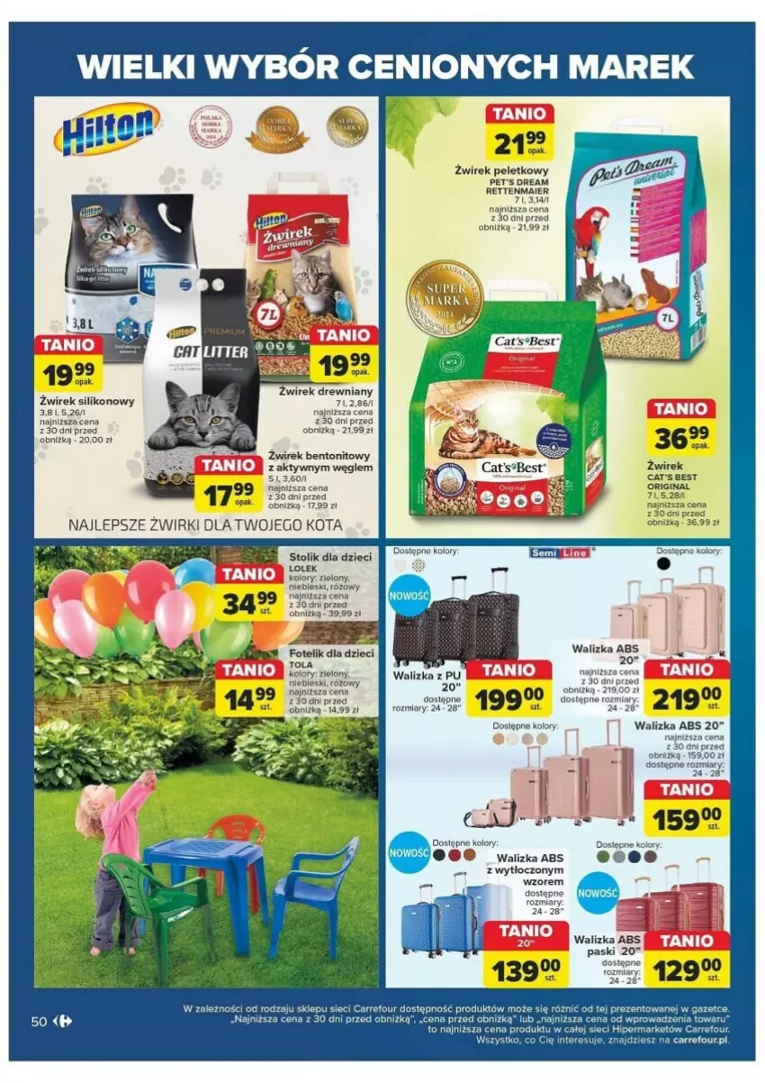 Gazetka promocyjna Carrefour - ważna 28.05 do 08.06.2024 - strona 46 - produkty: Dzieci, Fotel, Fotelik, Gin, Mus, Stolik, Walizka