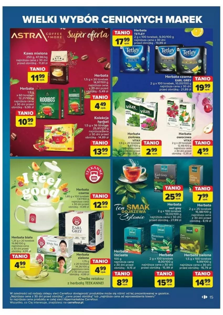 Gazetka promocyjna Carrefour - ważna 28.05 do 08.06.2024 - strona 7 - produkty: Earl Grey, Fa, Herbata, Herbata czarna, Herbata owocowa, Kawa, Kawa mielona, Olej, Tetley