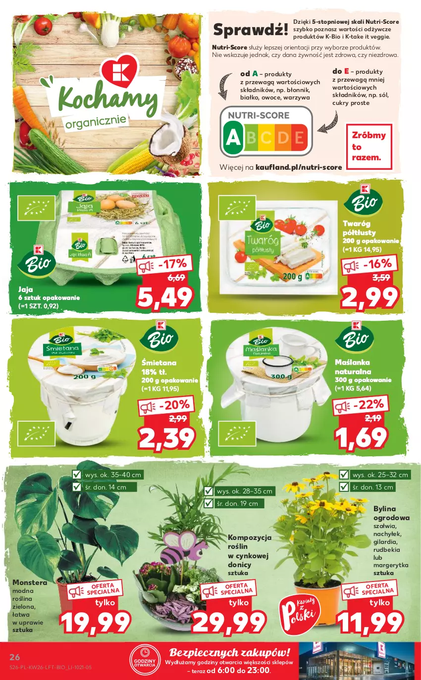 Gazetka promocyjna Kaufland - OFERTA TYGODNIA - ważna 01.07 do 07.07.2021 - strona 26 - produkty: Cynk, Jaja, Maślanka, Owoce, Piec, Sól, Tera, Top, Twaróg, Twaróg półtłusty, Warzywa