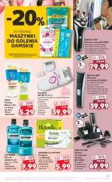 Gazetka promocyjna Kaufland - OFERTA TYGODNIA - Gazetka - ważna od 07.07 do 07.07.2021 - strona 33 - produkty: Naturell, Listerine, Depilator, Golarka, Szynka, Silan, Płyn do płukania, Peeling, Krem do stóp, Podpaski, Maszynka, Wkładki, Waga, Szczoteczka, Akumulator, Naturella