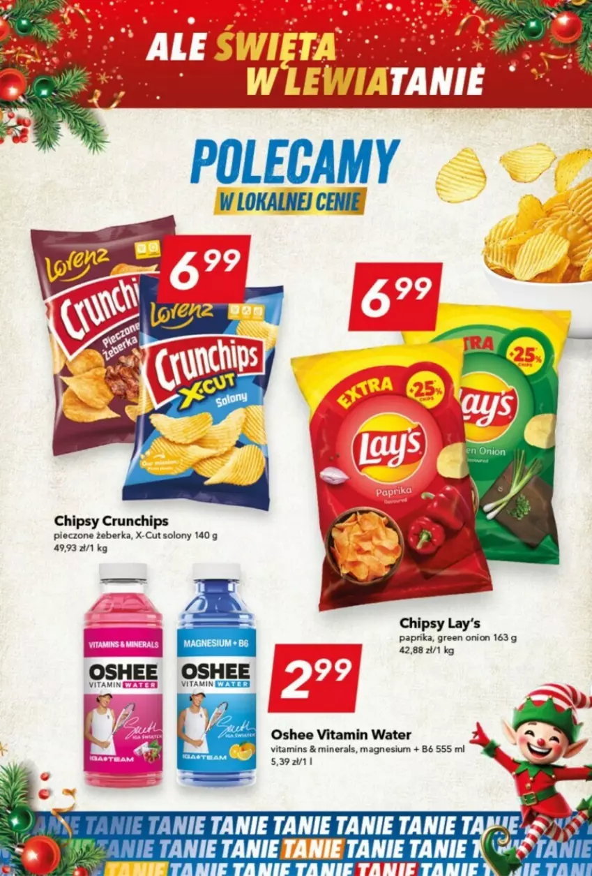 Gazetka promocyjna Lewiatan - ważna 17.12 do 24.12.2024 - strona 4 - produkty: Chipsy, Crunchips, Fa, Oshee, Piec