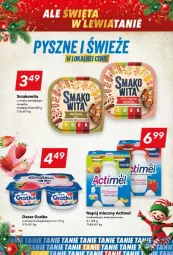 Gazetka promocyjna Lewiatan - Gazetka - ważna od 24.12 do 24.12.2024 - strona 13 - produkty: Ser, Gra, Smakowita, Actimel, Napój mleczny, Deser, Napój