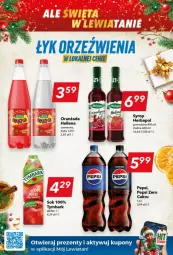 Gazetka promocyjna Lewiatan - Gazetka - ważna od 24.12 do 24.12.2024 - strona 5 - produkty: Sok, Pepsi, Oranżada, Tymbark, Syrop, Herbapol