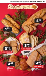 Gazetka promocyjna Netto - Artykuły spożywcze - Gazetka - ważna od 17.12 do 17.12.2023 - strona 23 - produkty: Bagietka, Półbagietka, Chleb