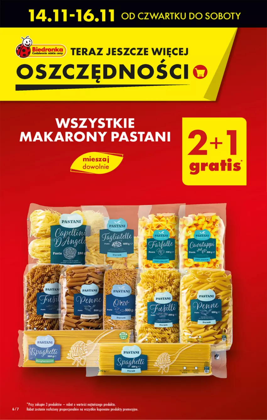 Gazetka promocyjna Biedronka - Od Czwartku - ważna 14.11 do 20.11.2024 - strona 6 - produkty: Makaron, Por, Tera