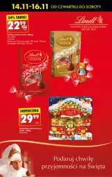 Gazetka promocyjna Biedronka - Od Czwartku - Gazetka - ważna od 20.11 do 20.11.2024 - strona 65 - produkty: Praliny, Lindor, Lindt, Kalendarz, Kalendarz adwentowy