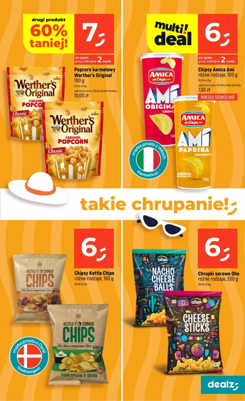 Gazetka promocyjna Dealz - NOWA GAZETKA - ważna 14.05 do 20.05.2026 - strona 43 - produkty: Amica, Chipsy, Chrupki, Gin, Popcorn, Ser