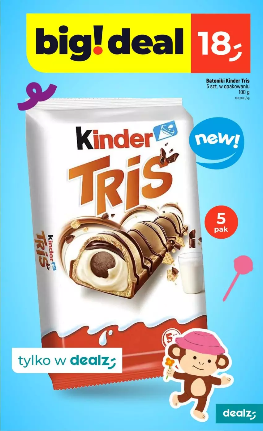 Gazetka promocyjna Dealz - NOWA GAZETKA - ważna 14.05 do 20.05.2026 - strona 9 - produkty: Baton, Kinder, Tonik