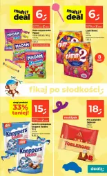 Gazetka promocyjna Dealz - NOWA GAZETKA - Gazetka - ważna od 20.05 do 20.05.2026 - strona 11 - produkty: Toblerone, Cukier, Cukierki czekoladowe, Knoppers, Cukierki, Lizaki, Guma rozpuszczalna, Nimm2