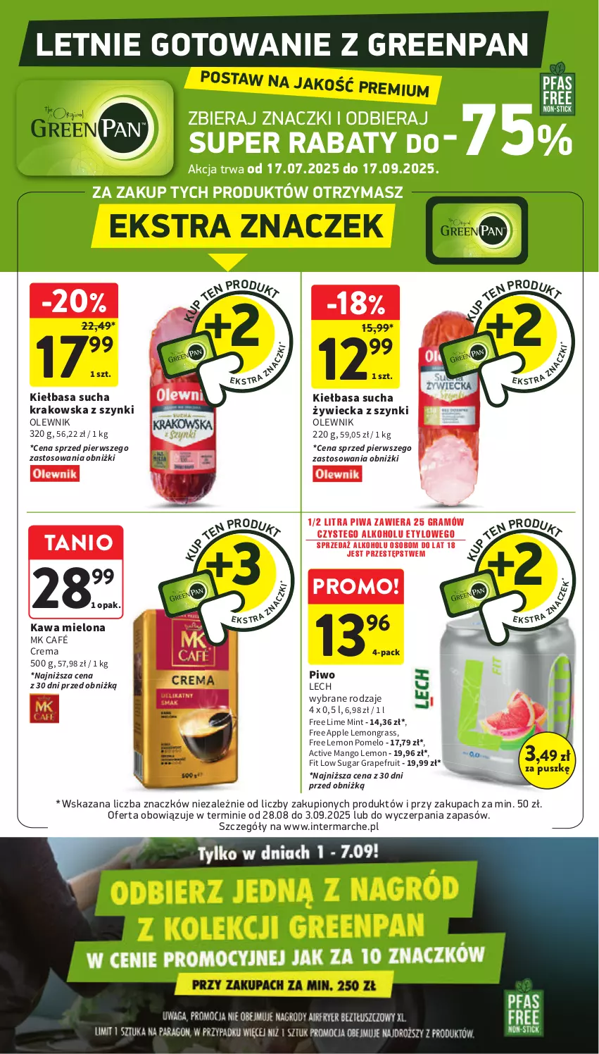 Gazetka promocyjna Intermarche - Gazetka promocyjna - ważna 28.08 do 03.09.2025 - strona 14 - produkty: Gra, Kawa, Kawa mielona, Kiełbasa, Mango, Olewnik, Piwa, Piwo, Pomelo