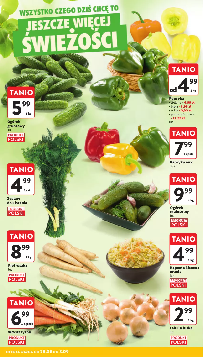 Gazetka promocyjna Intermarche - Gazetka promocyjna - ważna 28.08 do 03.09.2025 - strona 16 - produkty: Cebula, Grunt, Ogórek, Papryka, Pietruszka