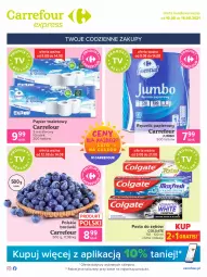Gazetka promocyjna Carrefour - Gazetka Express - Gazetka - ważna od 16.08 do 16.08.2021 - strona 1 - produkty: Gra, Papier, Pasta do zębów, Papier toaletowy, Ręcznik, Colgate, LG