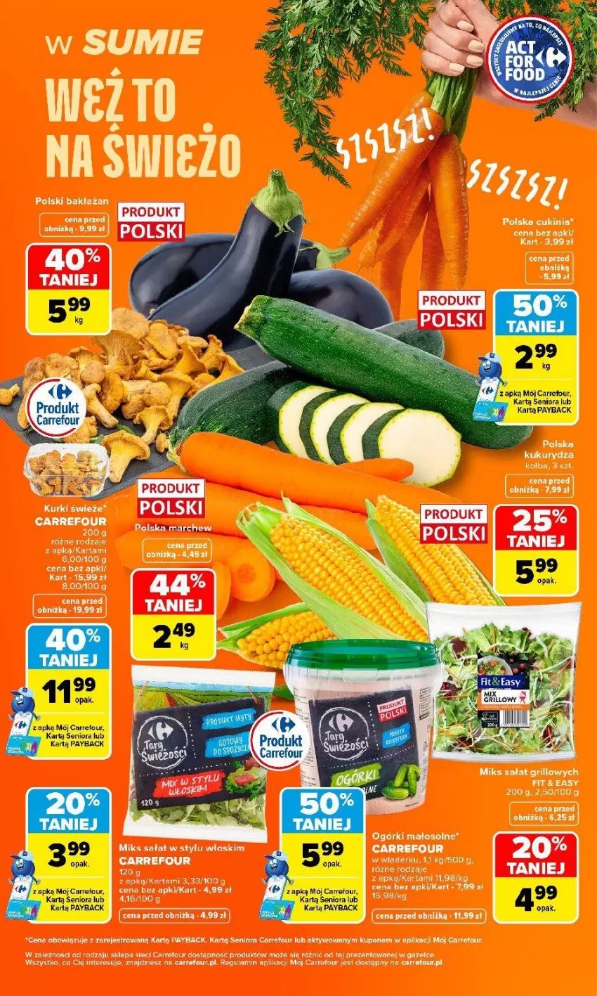 Gazetka promocyjna Carrefour - Gazetka Carrefour, Market w SUMIE weź to na świeżo - ważna 10.08 do 14.08.2026 - strona 5 - produkty: Fa, Grill, Kukurydza, Sałat