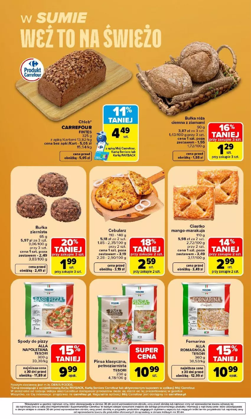 Gazetka promocyjna Carrefour - Gazetka Carrefour, Market w SUMIE weź to na świeżo - ważna 10.08 do 14.08.2026 - strona 7 - produkty: Bułka, Cebula, Mango, Rosie, Róża