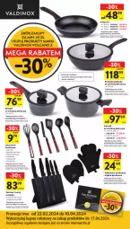 Gazetka promocyjna Intermarche - Gazetka - ważna od 28.02 do 28.02.2024 - strona 40 - produkty: Noż, Garnek, Rękawica kuchenna, Trzepaczka, Patelnia, Rondel, Szpatułka