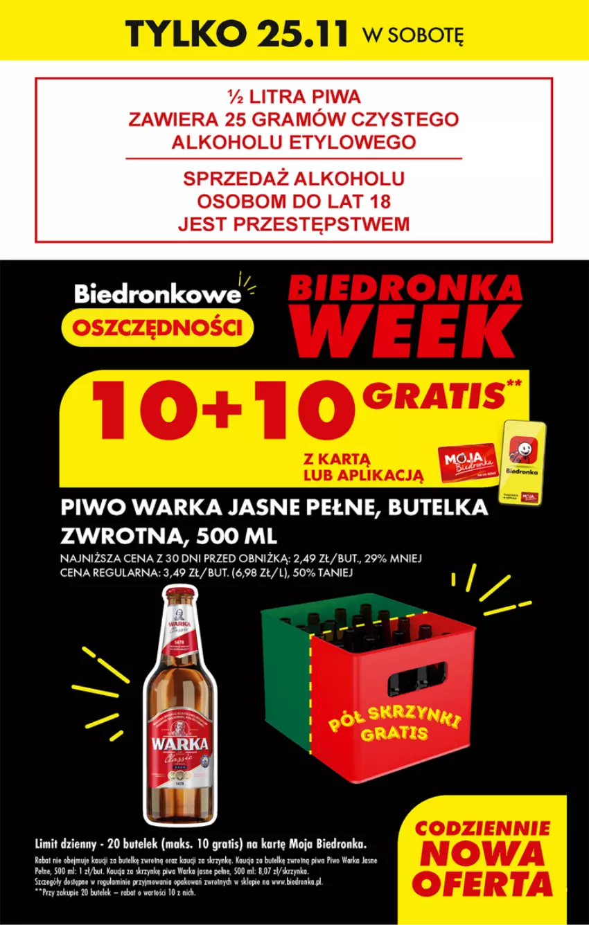 Gazetka promocyjna Biedronka - Od czwartku - ważna 23.11 do 29.11.2023 - strona 9 - produkty: Gra, Piwa, Piwo, Warka