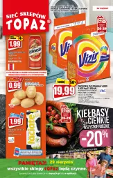 Gazetka promocyjna Topaz - Gazetka - Gazetka - ważna od 01.09 do 01.09.2021 - strona 1 - produkty: Top, Proszek do prania, Vizir, Waga, Mięta, Mleko, HP