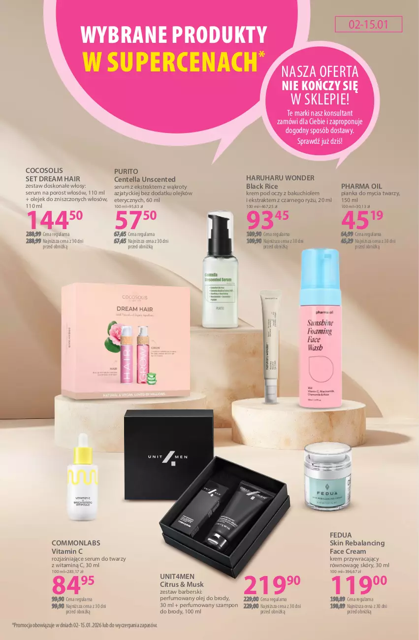 Gazetka promocyjna Hebe - Gazetka - ważna 02.01 do 15.01.2026 - strona 21 - produkty: Fa, Krem pod oczy, Lack, Mus, Olej, Perfum, Pianka do mycia twarzy, Por, Pur, Rum, Ryż, Ser, Serum, Serum do twarzy, Szampon