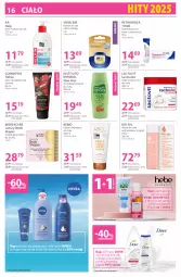 Gazetka promocyjna Hebe - Gazetka - Gazetka - ważna od 15.01 do 15.01.2026 - strona 16 - produkty: Mus, Bio-Oil, Balsam do ust, Krem do rąk, Balsam do ciała, Olejek do ciała, Hebe Cosmetics, Dove, Aloe vera, Nawilżający balsam, Olej, Nivea, Fa