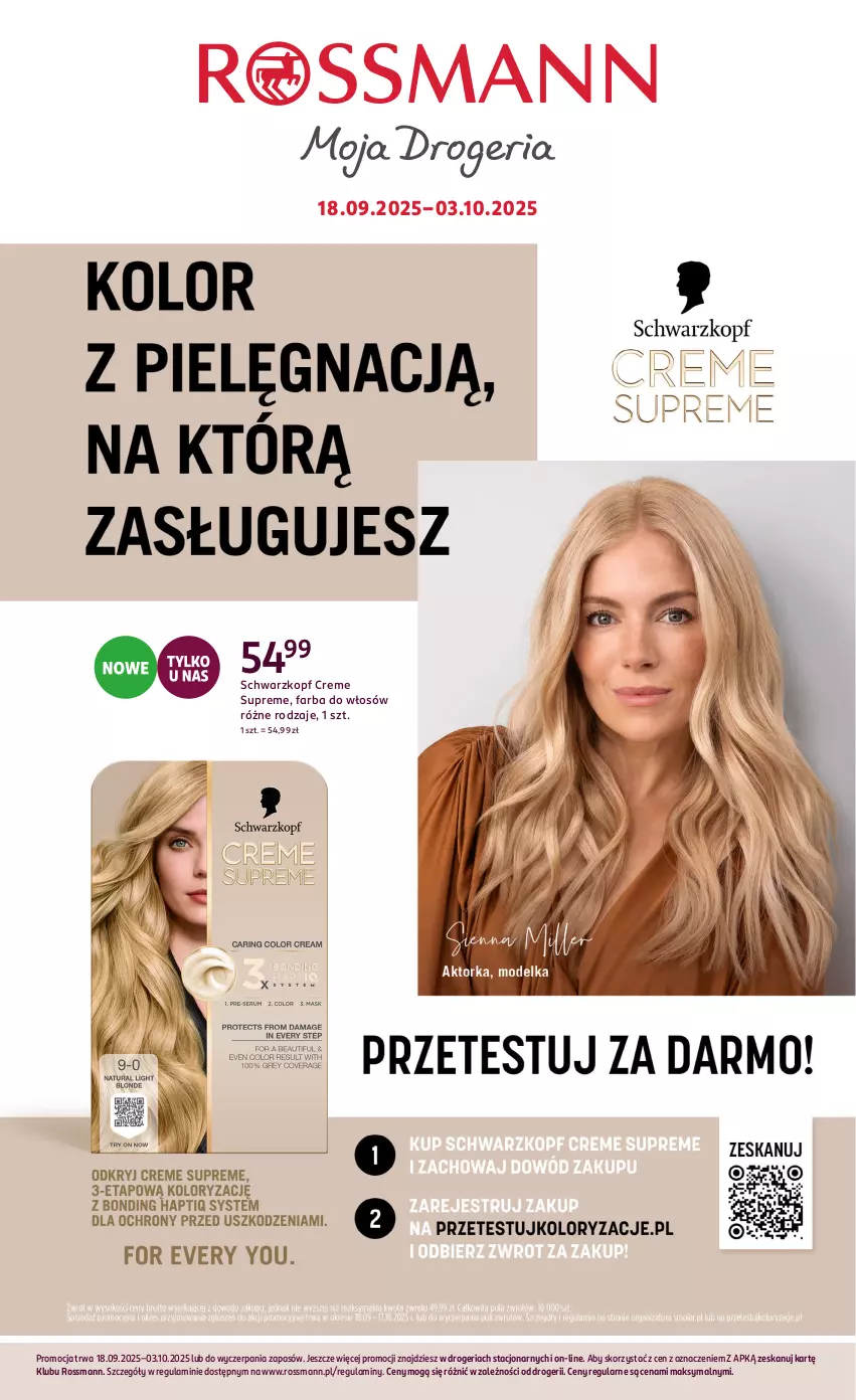 Gazetka promocyjna Rossmann - 18 września - ważna 18.09 do 03.10.2025 - strona 16 - produkty: Fa, Farba do włosów, Schwarzkopf