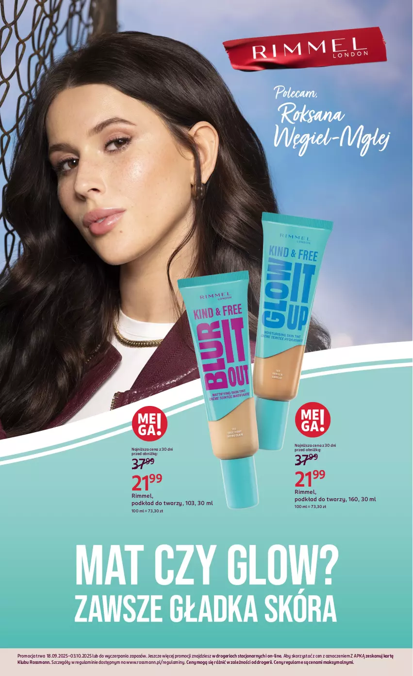 Gazetka promocyjna Rossmann - 18 września - ważna 18.09 do 03.10.2025 - strona 19 - produkty: Podkład, Podkład do twarzy