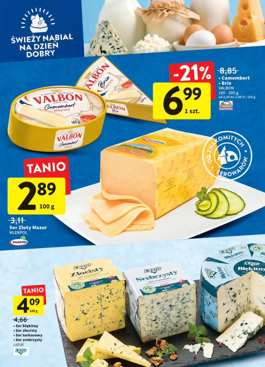 Gazetka promocyjna Intermarche - ważna 20.04 do 27.04.2022 - strona 18 - produkty: Lazur, Ser